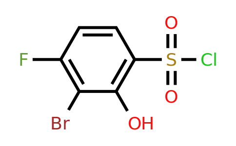 1805106-85-7 | 3-Bromo-4-fluoro-2-hydroxybenzenesulfonyl chloride