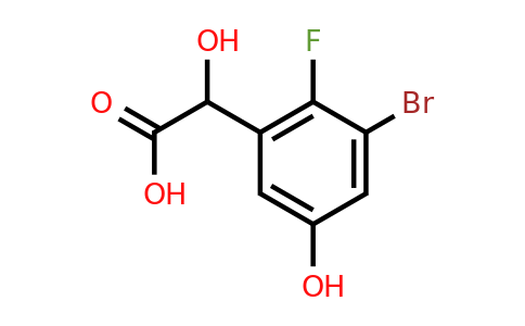 1805107-66-7 | 3-Bromo-2-fluoro-5-hydroxymandelic acid