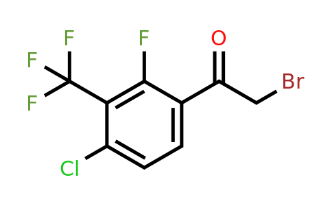1805109-52-7 | 4'-Chloro-2'-fluoro-3'-(trifluoromethyl)phenacyl bromide