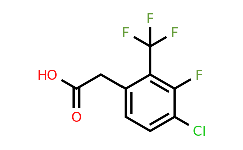 1805109-61-8 | 4-Chloro-3-fluoro-2-(trifluoromethyl)phenylacetic acid