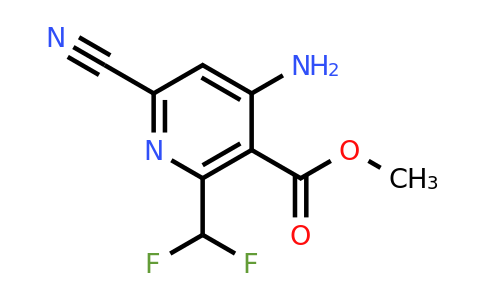 Methyl 4-amino-6-cyano-2-(difluoromethyl)pyridine-3-carboxylate