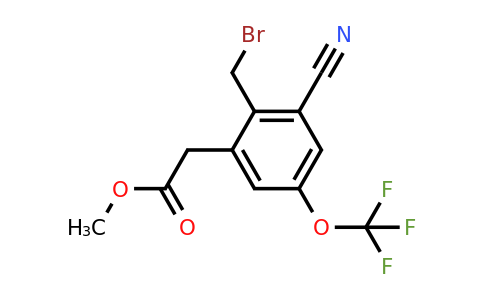 1805112-63-3 | Methyl 2-bromomethyl-3-cyano-5-(trifluoromethoxy)phenylacetate