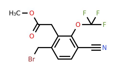 1805112-81-5 | Methyl 6-bromomethyl-3-cyano-2-(trifluoromethoxy)phenylacetate