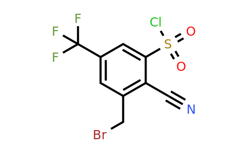 1805112-90-6 | 3-Bromomethyl-2-cyano-5-(trifluoromethyl)benzenesulfonylchloride