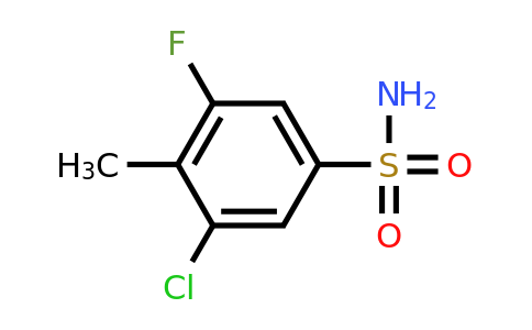 1805113-19-2 | 3-Chloro-5-fluoro-4-methylbenzenesulfonamide
