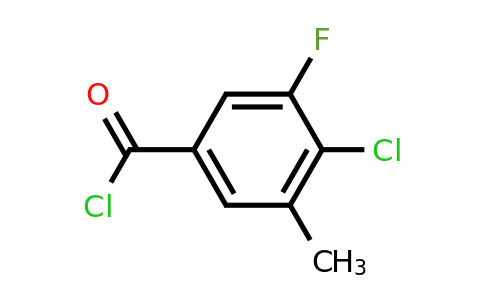 1805113-56-7 | 4-Chloro-3-fluoro-5-methylbenzoyl chloride
