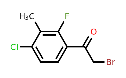 1805113-67-0 | 4'-Chloro-2'-fluoro-3'-methylphenacyl bromide