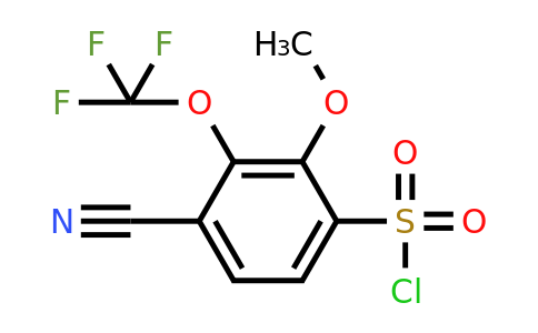 1805116-79-3 | 4-Cyano-2-methoxy-3-(trifluoromethoxy)benzenesulfonylchloride