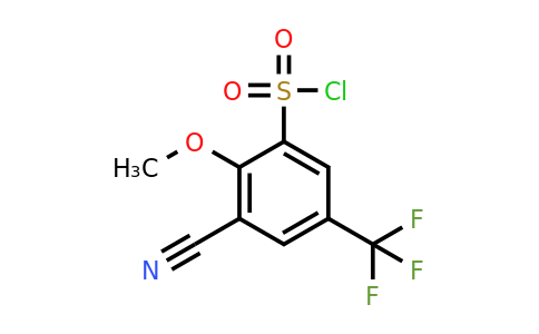 1805117-31-0 | 3-Cyano-2-methoxy-5-(trifluoromethyl)benzenesulfonylchloride