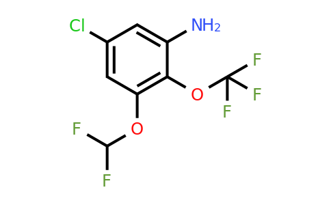1805117-35-4 | 5-Chloro-3-difluoromethoxy-2-(trifluoromethoxy)aniline