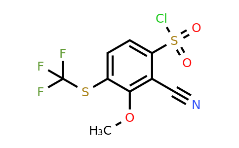 1805118-08-4 | 2-Cyano-3-methoxy-4-(trifluoromethylthio)benzenesulfonylchloride