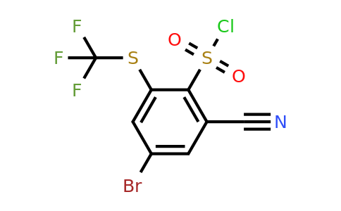 1805119-54-3 | 4-Bromo-2-cyano-6-(trifluoromethylthio)benzenesulfonyl chloride