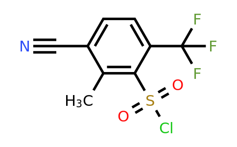 1805120-02-8 | 3-Cyano-2-methyl-6-(trifluoromethyl)benzenesulfonyl chloride