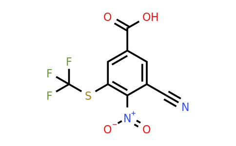 1805120-11-9 | 3-Cyano-4-nitro-5-(trifluoromethylthio)benzoic acid