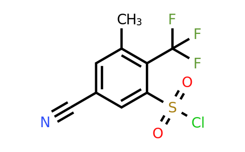 1805120-17-5 | 5-Cyano-3-methyl-2-(trifluoromethyl)benzenesulfonyl chloride