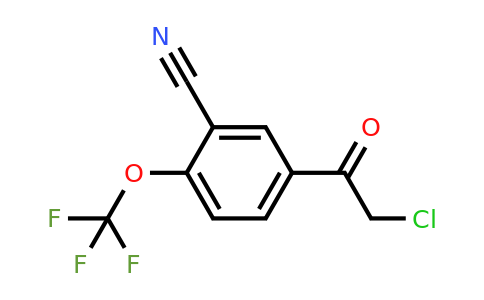 1805120-39-1 | 3'-Cyano-4'-(trifluoromethoxy)phenacyl chloride