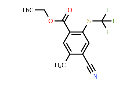 1805120-43-7 | Ethyl 4-cyano-5-methyl-2-(trifluoromethylthio)benzoate