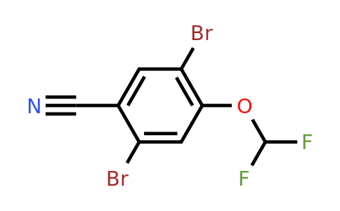 1805120-52-8 | 2,5-Dibromo-4-(difluoromethoxy)benzonitrile
