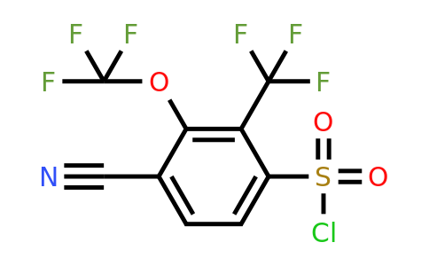 1805120-55-1 | 4-Cyano-3-trifluoromethoxy-2-(trifluoromethyl)benzenesulfonylchloride