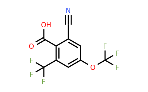 1805120-60-8 | 2-Cyano-4-trifluoromethoxy-6-(trifluoromethyl)benzoic acid