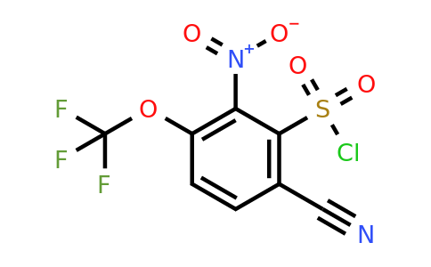 1805120-61-9 | 6-Cyano-2-nitro-3-(trifluoromethoxy)benzenesulfonylchloride