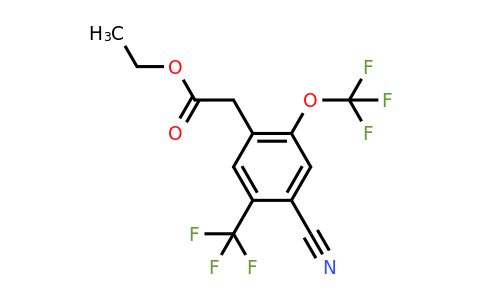 1805120-85-7 | Ethyl 4-cyano-2-trifluoromethoxy-5-(trifluoromethyl)phenylacetate