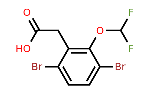 1805120-87-9 | 3,6-Dibromo-2-(difluoromethoxy)phenylacetic acid
