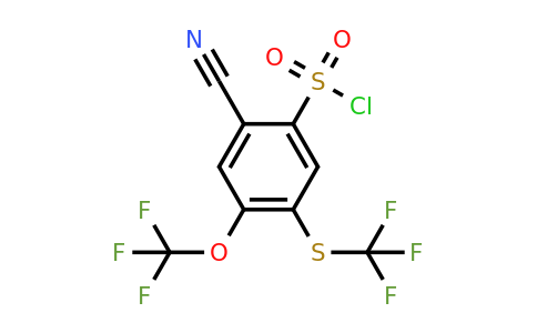 1805120-90-4 | 2-Cyano-4-trifluoromethoxy-5-(trifluoromethylthio)benzenesulfonylchloride