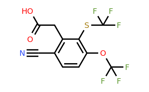 1805121-05-4 | 6-Cyano-3-trifluoromethoxy-2-(trifluoromethylthio)phenylacetic acid