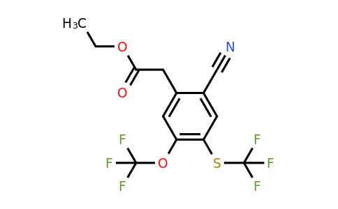 1805121-07-6 | Ethyl 2-cyano-5-trifluoromethoxy-4-(trifluoromethylthio)phenylacetate