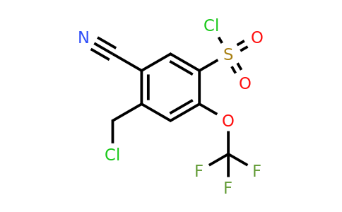 1805123-82-3 | 4-Chloromethyl-5-cyano-2-(trifluoromethoxy)benzenesulfonyl chloride