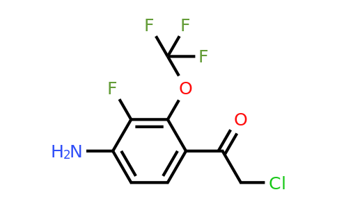 1805125-03-4 | 4'-Amino-3'-fluoro-2'-(trifluoromethoxy)phenacyl chloride