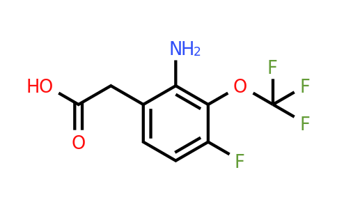 1805125-11-4 | 2-Amino-4-fluoro-3-(trifluoromethoxy)phenylacetic acid
