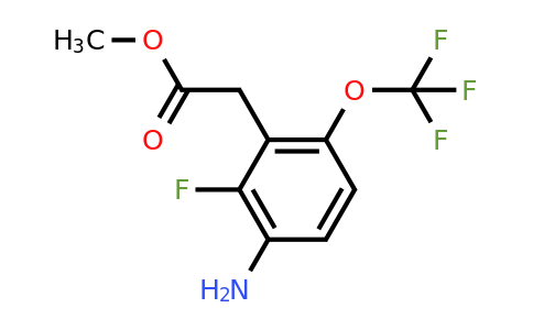 1805125-72-7 | Methyl 3-amino-2-fluoro-6-(trifluoromethoxy)phenylacetate