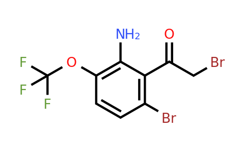 1805127-28-9 | 2'-Amino-6'-bromo-3'-(trifluoromethoxy)phenacyl bromide