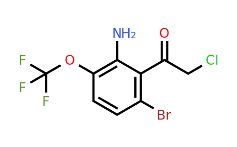 1805127-73-4 | 2'-Amino-6'-bromo-3'-(trifluoromethoxy)phenacyl chloride