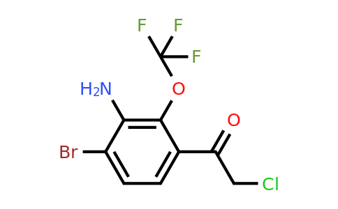 1805127-82-5 | 3'-Amino-4'-bromo-2'-(trifluoromethoxy)phenacyl chloride