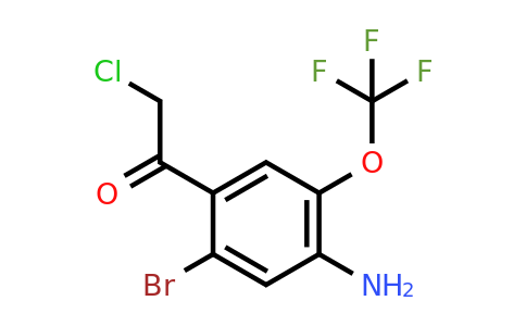 1805127-96-1 | 4'-Amino-2'-bromo-5'-(trifluoromethoxy)phenacyl chloride