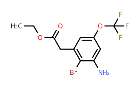 1805128-36-2 | Ethyl 3-amino-2-bromo-5-(trifluoromethoxy)phenylacetate