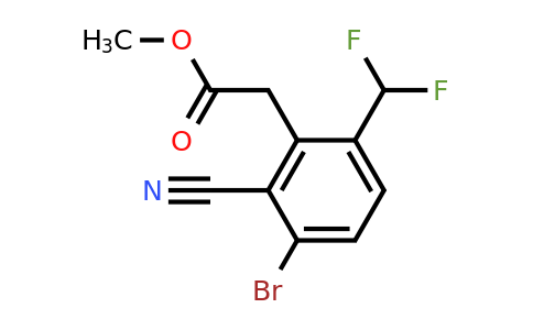 1805131-50-3 | Methyl 3-bromo-2-cyano-6-(difluoromethyl)phenylacetate