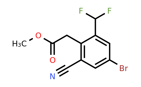 1805131-64-9 | Methyl 4-bromo-2-cyano-6-(difluoromethyl)phenylacetate