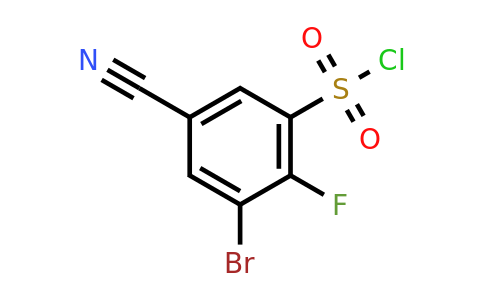 1805132-57-3 | 3-Bromo-5-cyano-2-fluorobenzenesulfonyl chloride