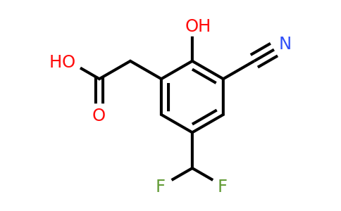 1805134-50-2 | 3-Cyano-5-difluoromethyl-2-hydroxyphenylacetic acid