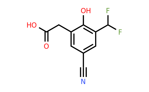 1805134-59-1 | 5-Cyano-3-difluoromethyl-2-hydroxyphenylacetic acid