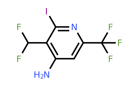 4-Amino-3-(difluoromethyl)-2-iodo-6-(trifluoromethyl)pyridine