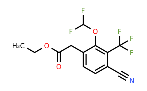 1805136-28-0 | Ethyl 4-cyano-2-difluoromethoxy-3-(trifluoromethyl)phenylacetate