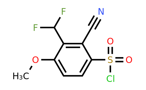 1805136-58-6 | 2-Cyano-3-difluoromethyl-4-methoxybenzenesulfonylchloride