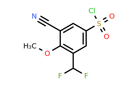 1805136-65-5 | 3-Cyano-5-difluoromethyl-4-methoxybenzenesulfonylchloride