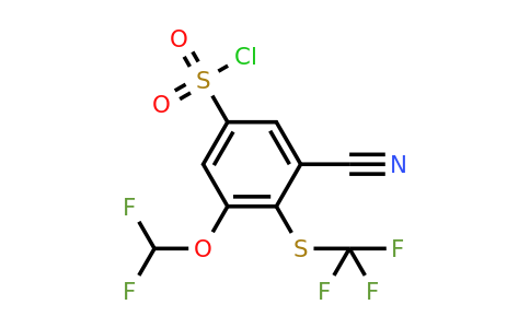 1805136-70-2 | 3-Cyano-5-difluoromethoxy-4-(trifluoromethylthio)benzenesulfonyl chloride