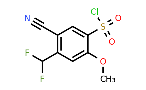 1805136-72-4 | 5-Cyano-4-difluoromethyl-2-methoxybenzenesulfonylchloride